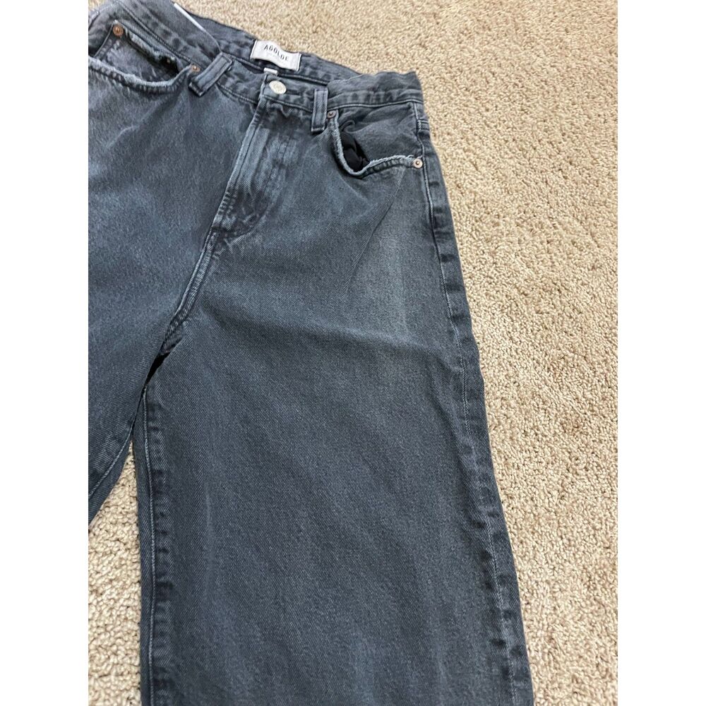 Women's AGOLDE Balloon black Jeans Size 25 High Rise Denim organic cotton - Picture 8 of 16